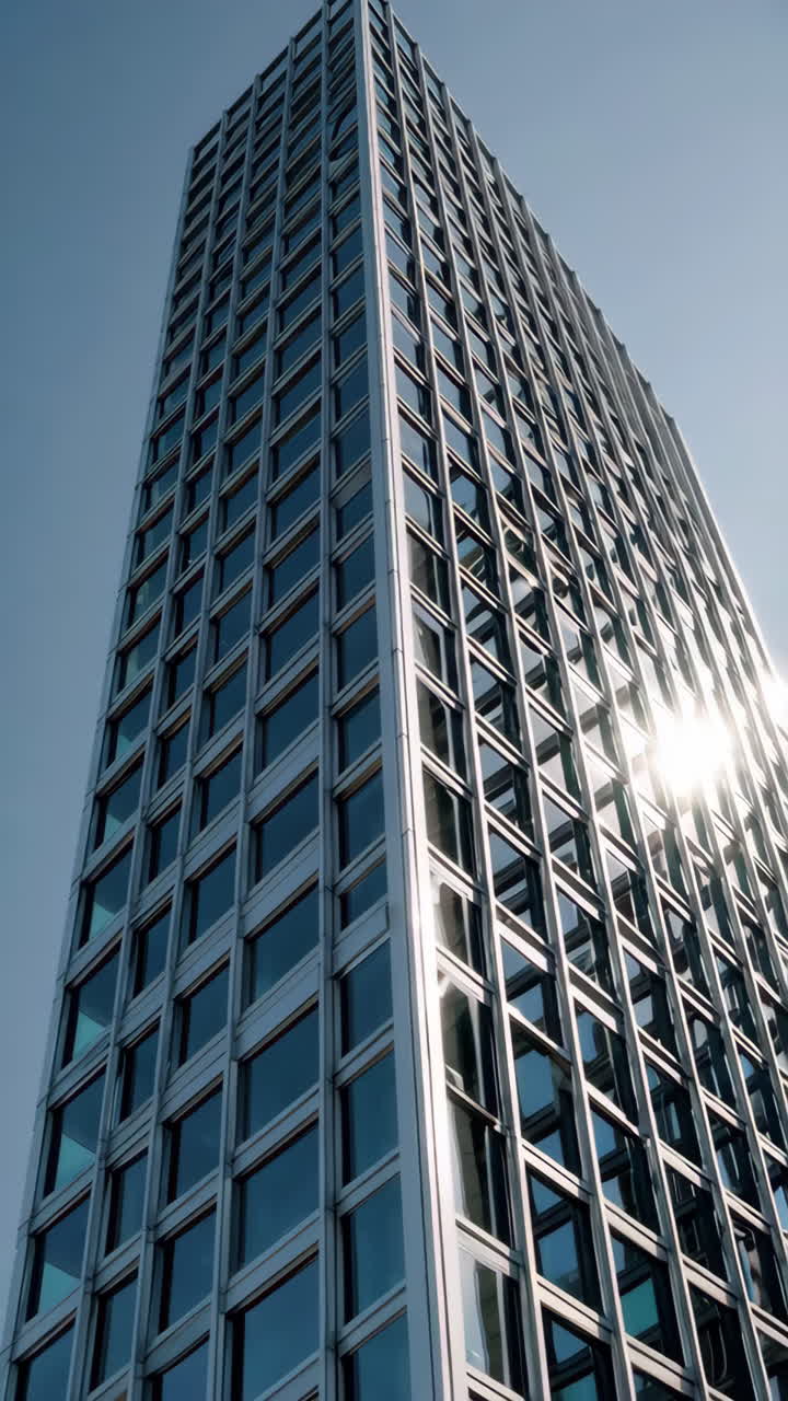 Modern Skyscraper with Sun Reflection