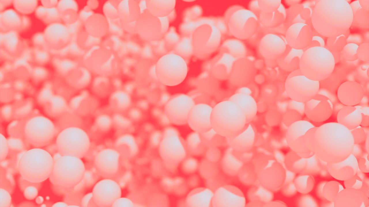 Abstract Pink and Red Spheres