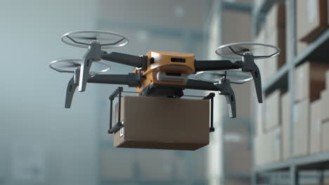 drone delivery in warehouse