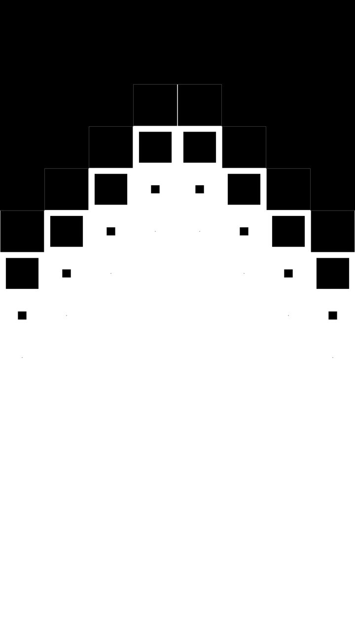 Abstract Geometric Animation of Expanding and Contracting Squares