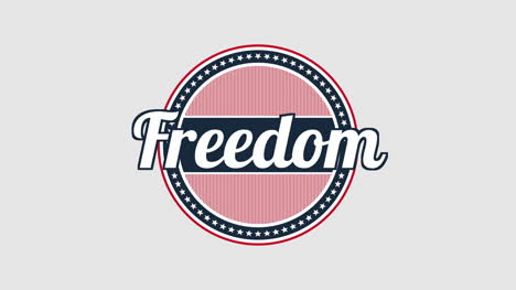 Animated-closeup-text-Freedom-on-holiday-background-3
