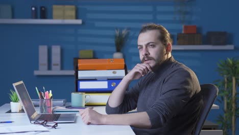 clever male entrepreneur comes up with a new idea.