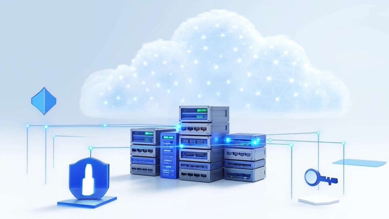 3D Animation of Cloud Computing Server Infrastructure and Data Security