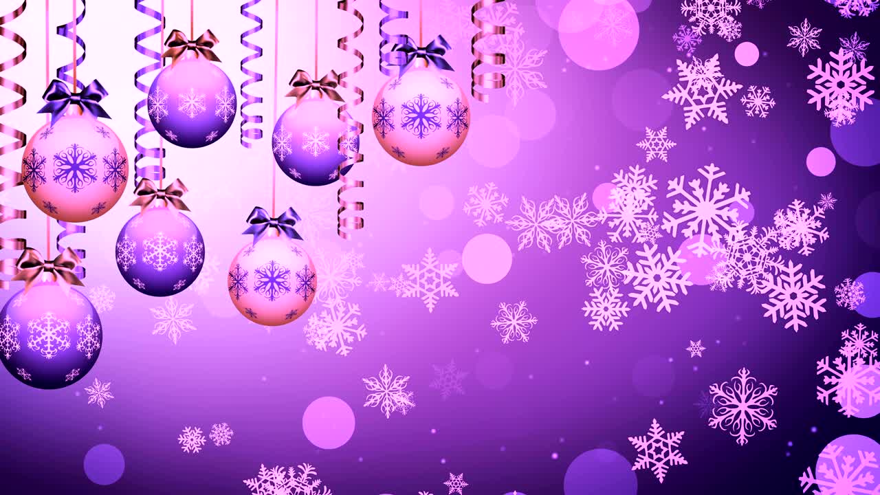 Magenta Christmas Baubles