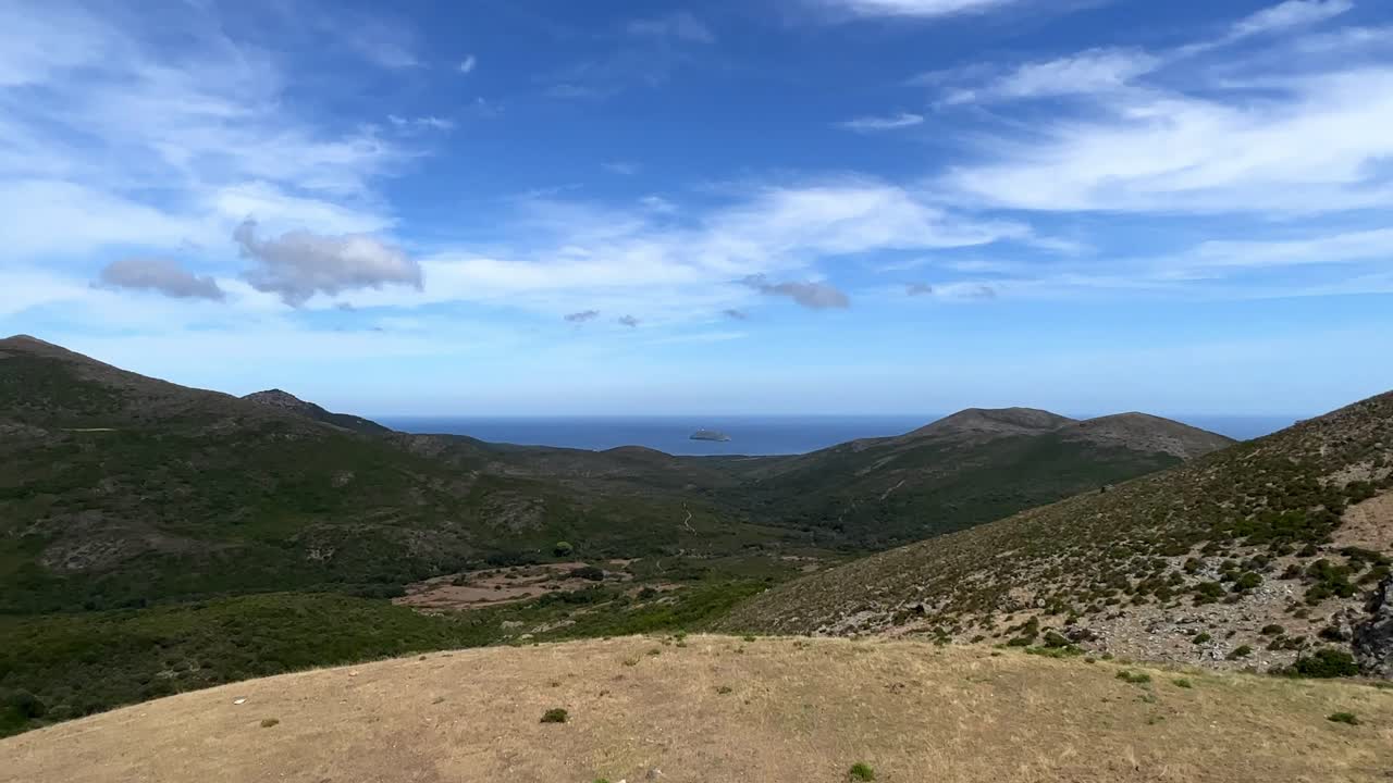espectacular vista de cap corse desde el mirador del norte de córcega, córcega en francia