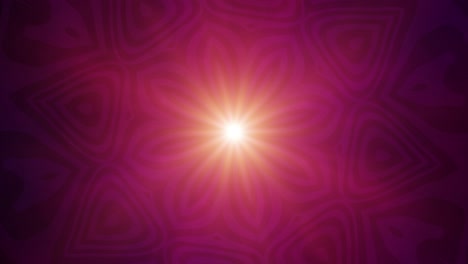 loopable kaleidoscopic sun mandala -glowing, hypnotic trance – psychedelic swirling - seamless hypnotic flower of heat and energy