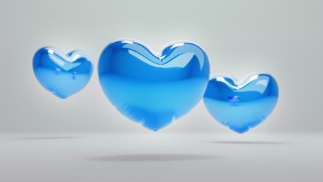 blue balloon hearts