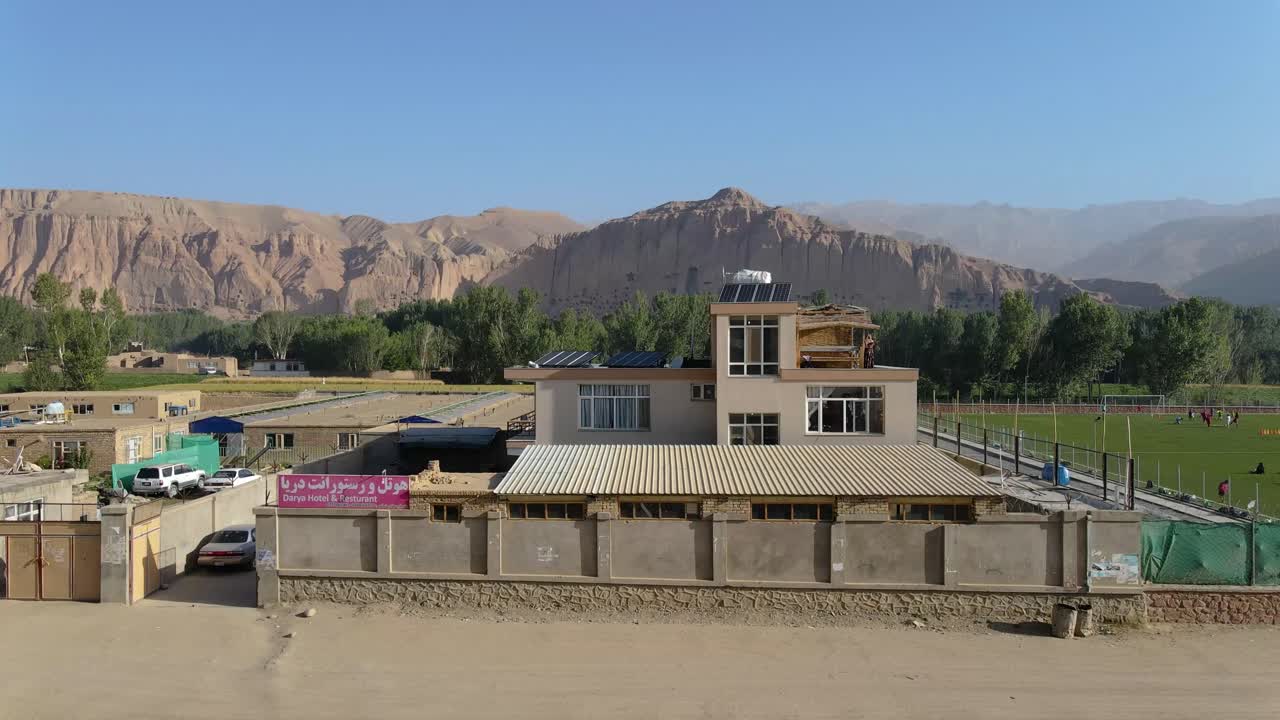 Drone footage from Buddha of Bamyan January 12, ?2022