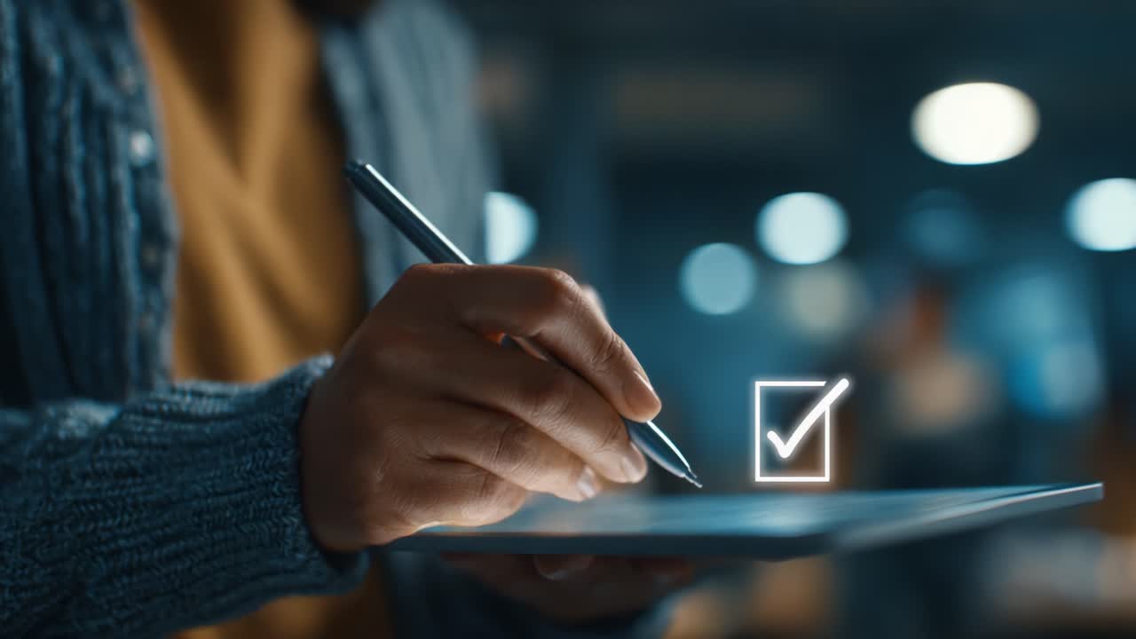 A Person Engaging with a Digital Device, Effectively Utilizing Touchscreen Technology to Make Selections and Capture Important Information with Precision and Clarity