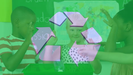 reciclaje en la escuela