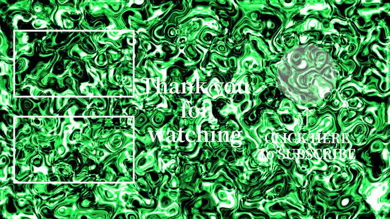 Liquid metal moves end card ending screen motion graphics