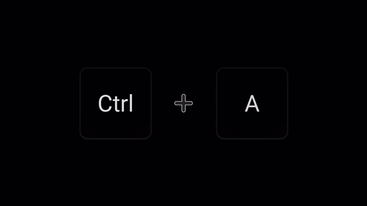 Animazione di click per selezione rapida (Ctrl A)
