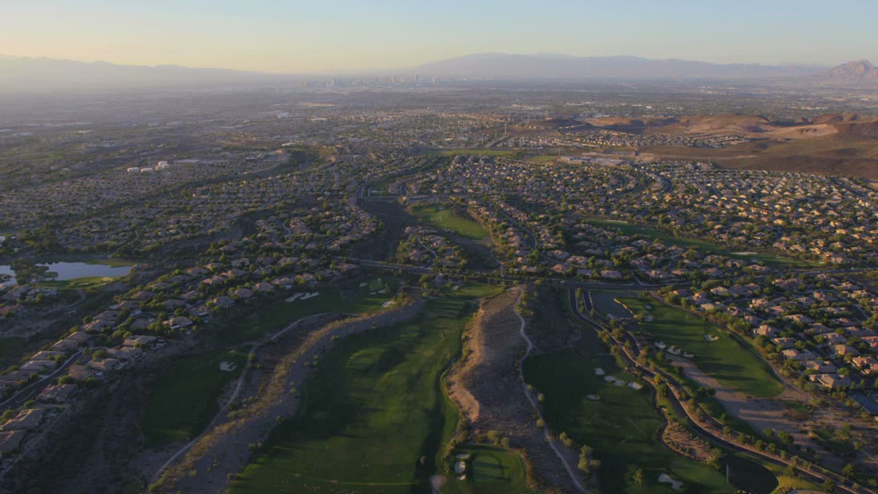 라스베거스 네바다 3 근처 교외 스프롤의 조감도