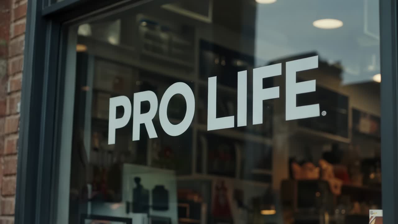 Bevæg kameraet tættere på højre side, og afslør hvidt PRO LIFE