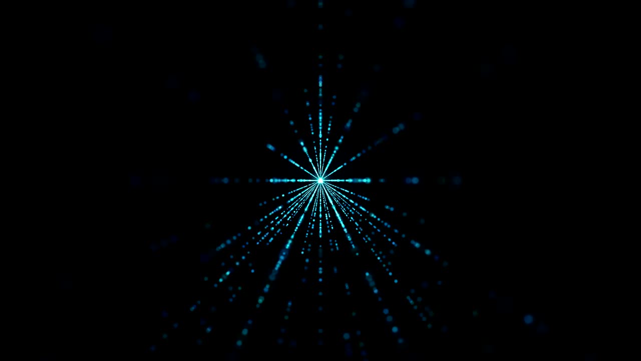 intro de partículas abstractas para su video 4k