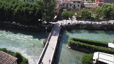 Borghetto-Sul-Mincio:-Brücke-Aus-Der-Luft