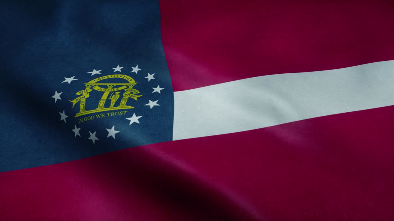 바람에 흔들리는 조지아 주의 발, 매우 상세한 직물 질감으로 완벽한 루프