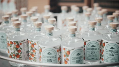 clementgold gin bottles display