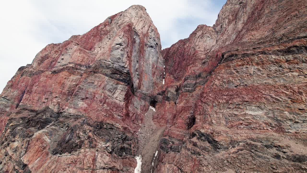 Scenic view of the breathtaking sight of Uummannaq mountain in the Ummannaq fjord. Uummannaq, Greenland