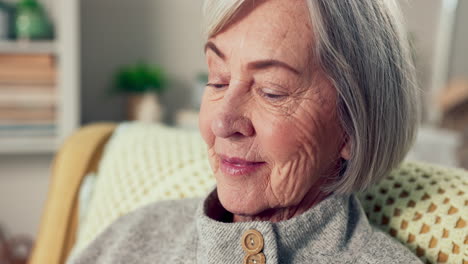 Senior-woman,-old-face-and-thinking-closeup