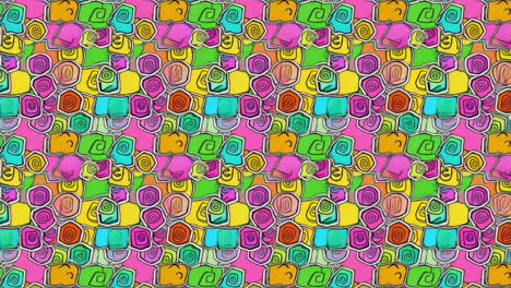 vibrant abstract geometric swirl pattern