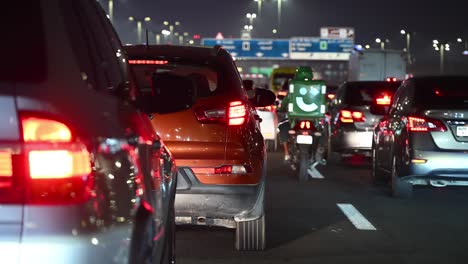 dubai experiences sluggish traffic flow during peak evening hours