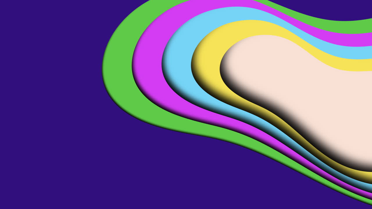 un patrón circular vibrante y hipnotizante de coloridas formas giratorias