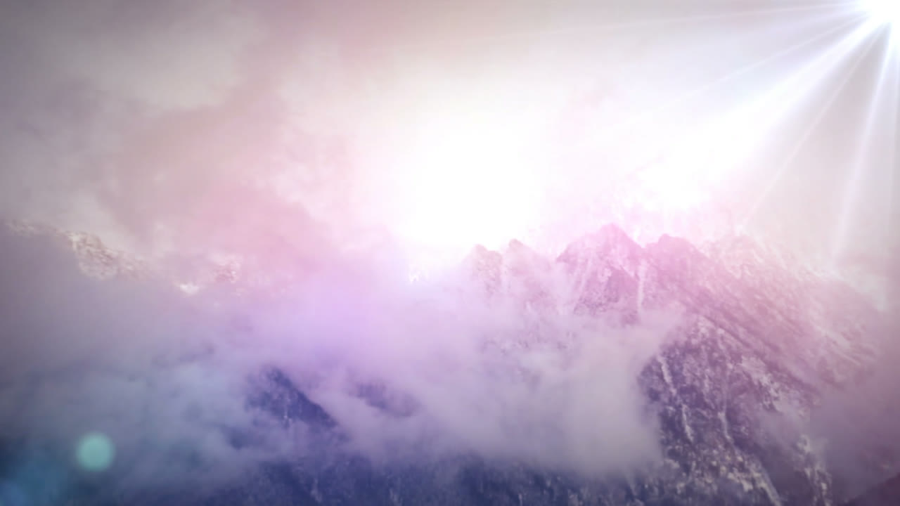 mounain의 디지털로 생성된 비디오