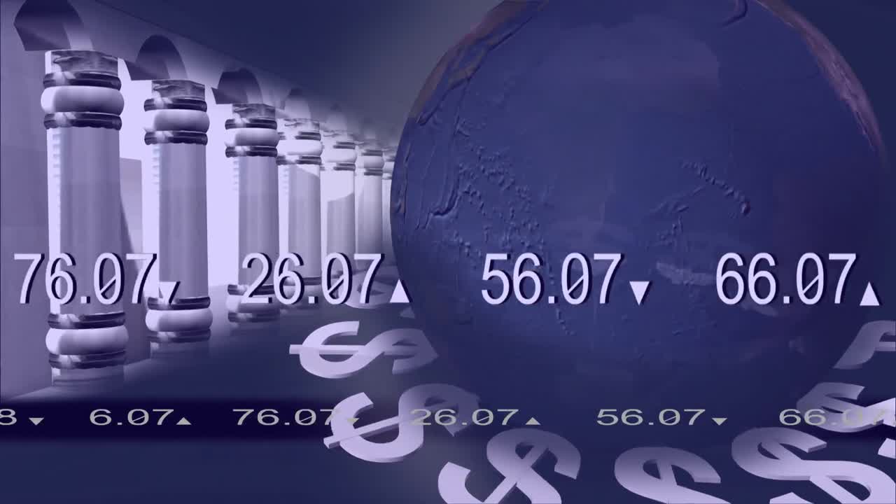 всемирный фондовый рынок 3d анимация