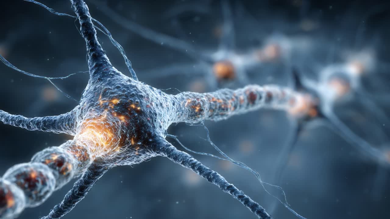 Intricate Neural Structures: A Close-Up Exploration of Neurons Featuring Dendrites, Axons, and Synapses, Revealing Their Complex Interconnected Network
