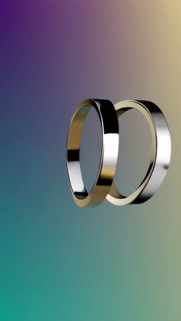 gold and silver wedding rings