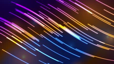 colorful glowing neon lines abstract motion background