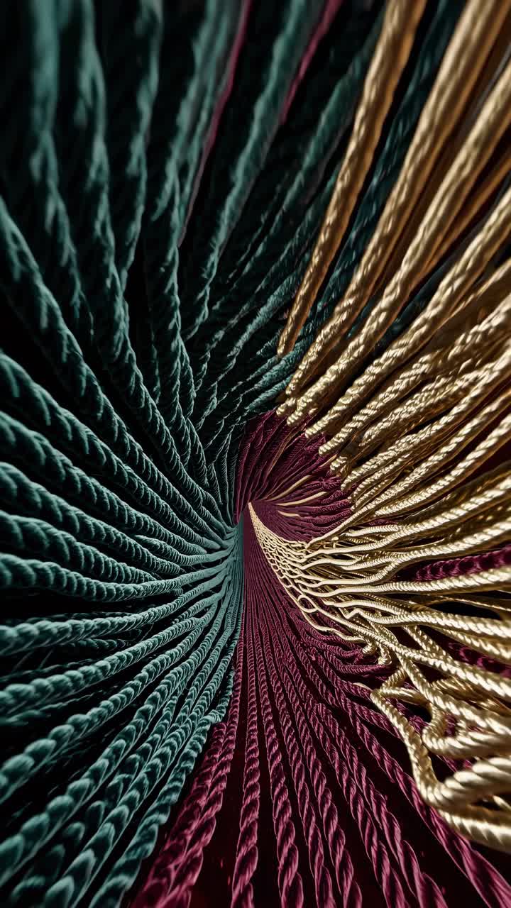 Abstract Swirling Ropes Pattern