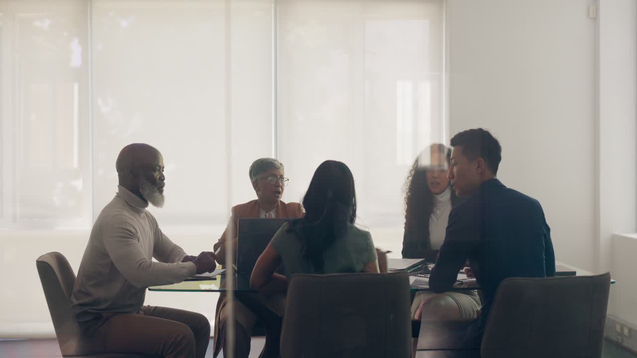 사업가, 팀 및 회의