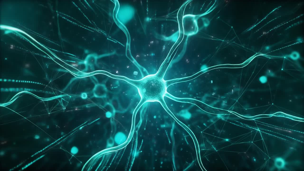 Abstract Glowing Neuron in Digital Neural Network