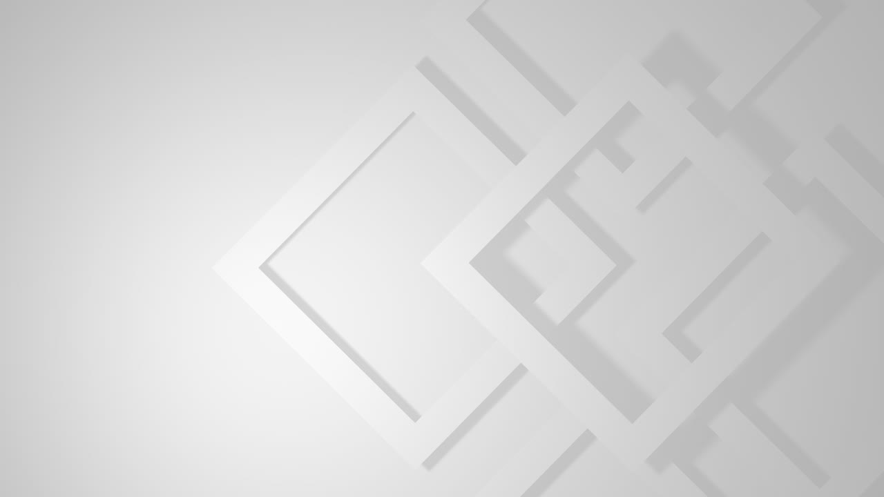 Abstract and Elegant White Square frames with slow movement