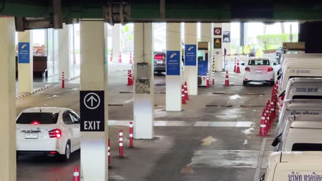 underground parking garage