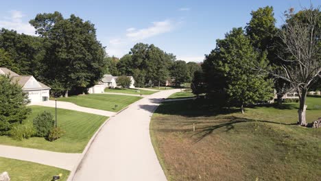 suburban lots in a luxury upper-middle class area