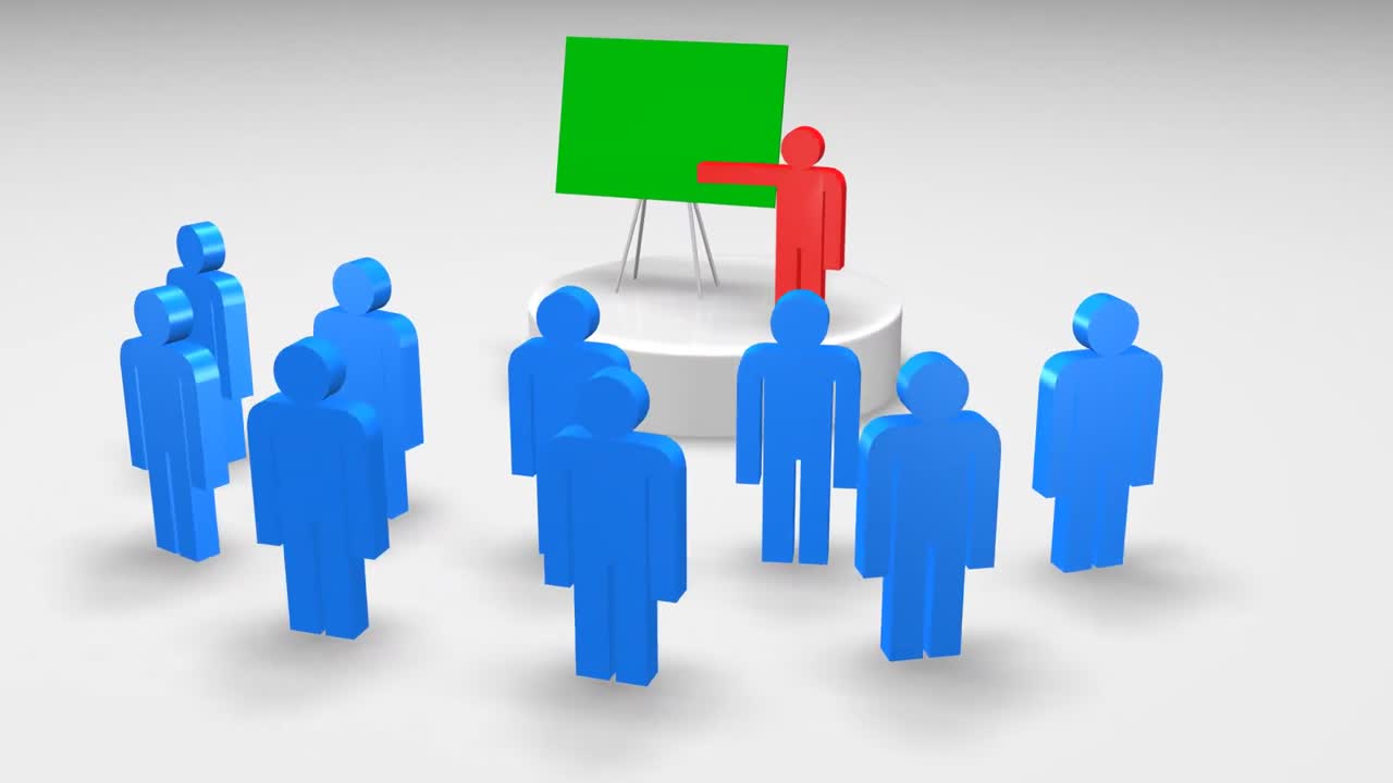 프레젠테이션에서 3d 남성