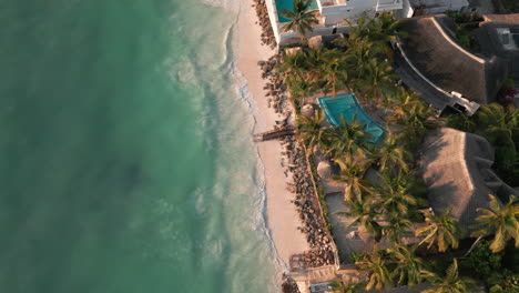 Coastal-resort-viewed-from-above-in-Zanzibar