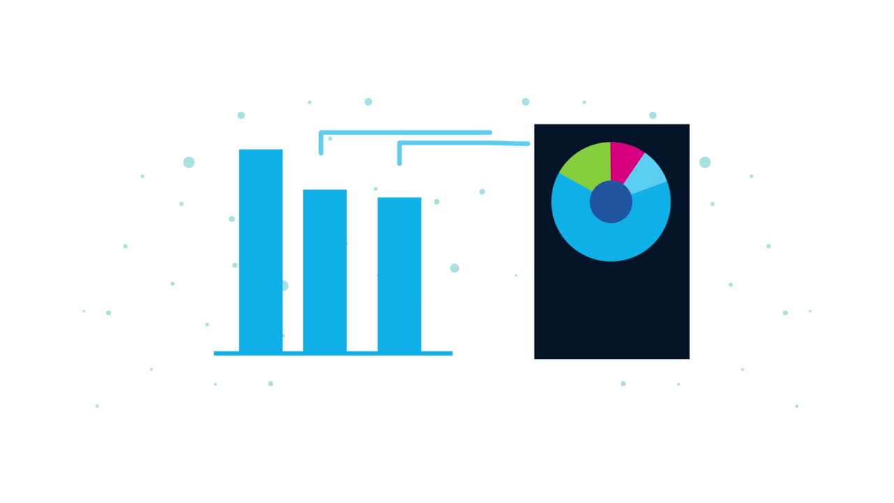 infografías estadísticas en animación para teléfonos inteligentes