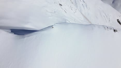 beautiful view over a snow-covered mountain