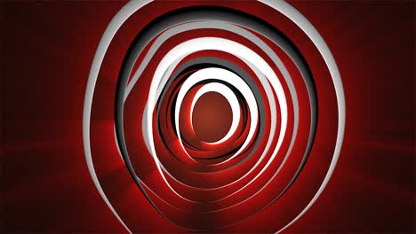Abstract Circle With Light Rays Coloured