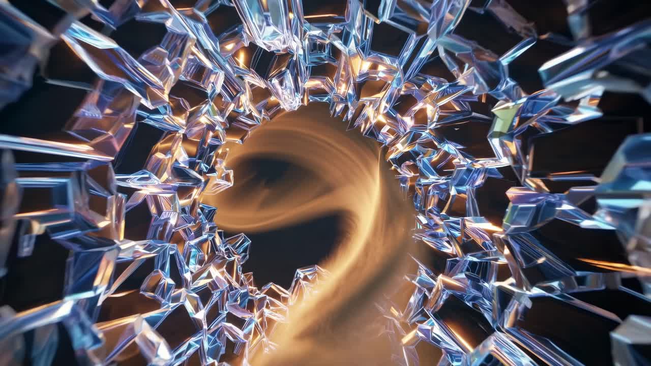 túnel geométrico abstracto