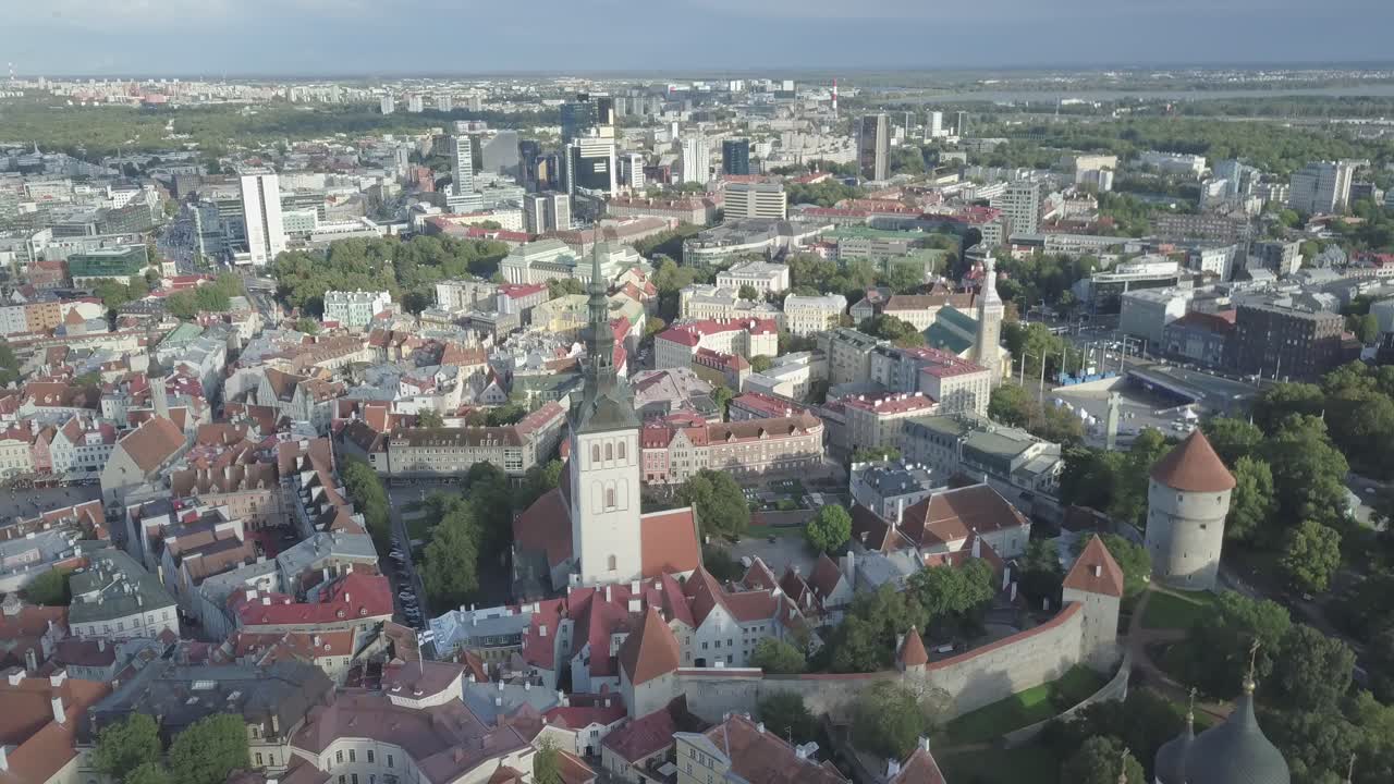 Aerial View of Tallinn, Estonia