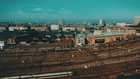 Kopenhagen-Rast-An-Einem-Sonnigen-Tag-über-Die-Stadt