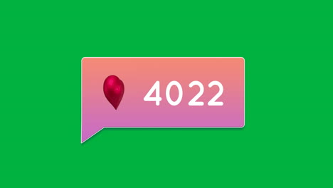 gradient chat box with numbers 4k