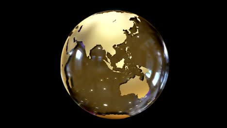 abstract globo giratorio estilizado del planeta. diseño creativo y tecnológico del planeta tierra. en bucle