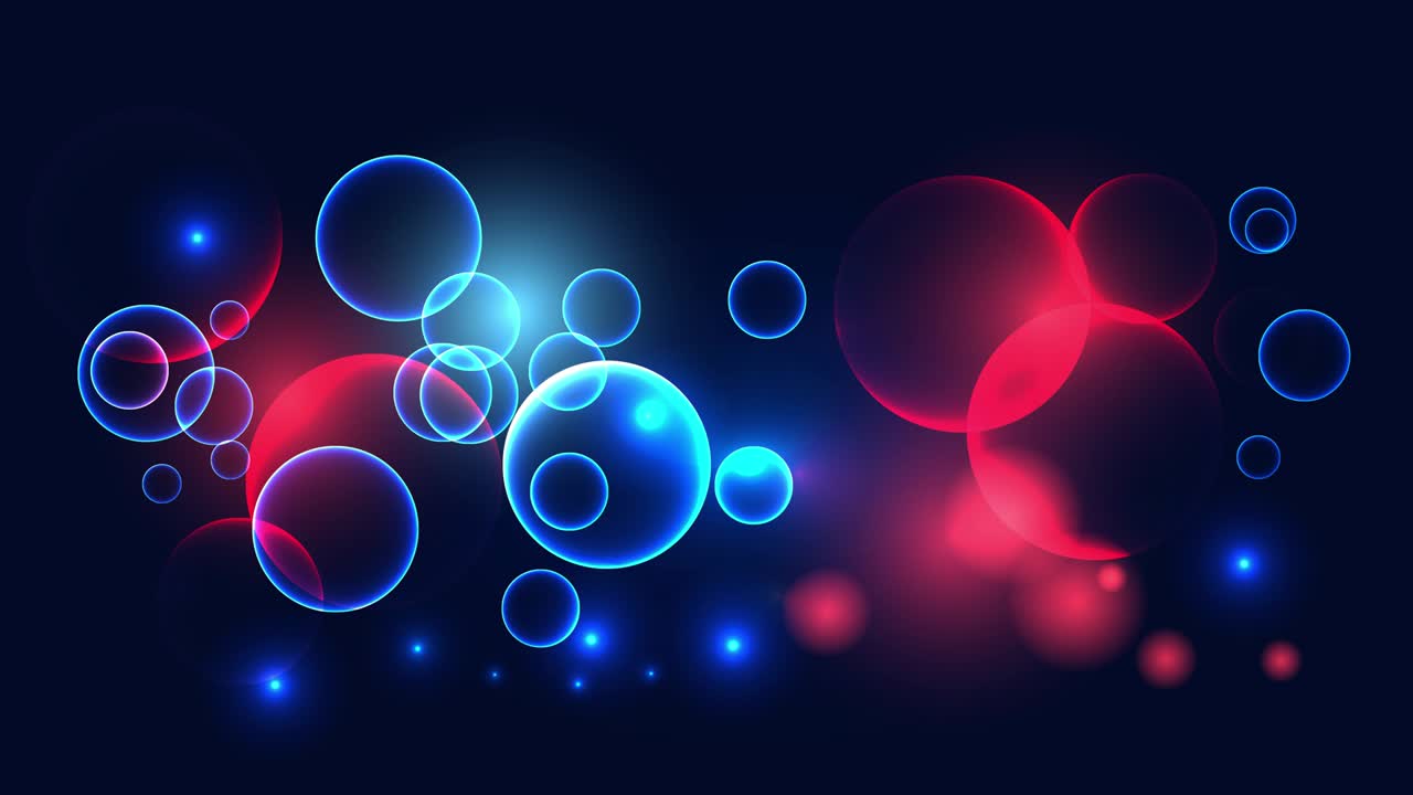 Multicolored moving particles