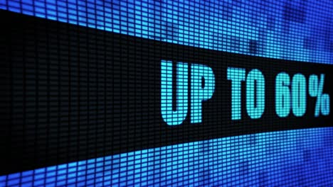 up to 60% off digital display